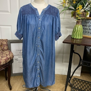 Bobeau Denim Mini‎ Dress M